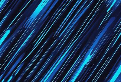 The primary subject of the image is a blue and black striped pattern. The setting is a black background, and the visual style appears to be a digital art or illustration. The dominant colors are blue and black, creating a bold and striking atmosphere.