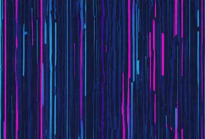 The primary subject of the image is a colorful, abstract design featuring a mix of purple, blue, and pink hues. The setting is a blue background, which complements the vibrant colors of the design. The visual style appears to be a combination of digital art and illustration, creating a unique and eye-catching pattern. The overall atmosphere is lively and energetic, with the colors and design elements working together to create a captivating and dynamic image.