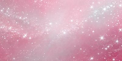 The primary subject of the image is a pink background with a white star pattern. The setting is a space-themed background, which adds a sense of depth and interest to the scene. The visual style is a combination of digital art and illustration, creating a unique and eye-catching design. The colors and mood of the image are predominantly pink and white, giving it a warm and inviting atmosphere.