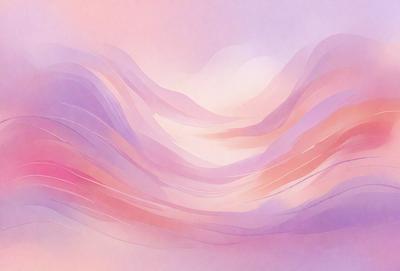 The primary subject of the image is a purple and pink wave, which is the main focus of the scene. The wave is depicted in a digital art style, giving it a unique and artistic appearance. The setting is a cloudy sky, which serves as the backdrop for the wave. The overall atmosphere of the image is serene and calming, with the combination of the purple and pink hues and the cloudy sky creating a sense of tranquility.