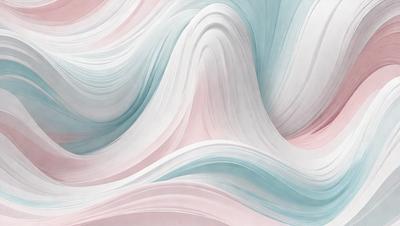 The primary subject of the image is a large, colorful wave. The wave is composed of various shades of pink, blue, and white, creating a visually striking and dynamic scene. The setting is a white background, which contrasts with the vibrant colors of the wave. The visual style of the image is a combination of digital art and illustration, giving it a unique and artistic appearance. The overall atmosphere of the image is energetic and lively, as the wave seems to be in motion and capturing
