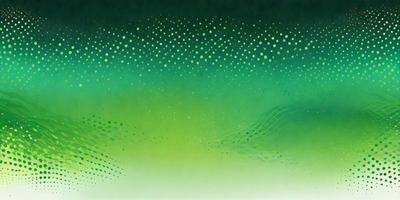 The primary subject of the image is a green background with a pattern of dots. The setting appears to be a digital art or illustration, as the dots are arranged in a visually appealing manner. The visual style of the image is a combination of a photo and a digital art, creating a unique and interesting appearance. The colors and mood of the image are predominantly green, giving it a calm and soothing atmosphere.