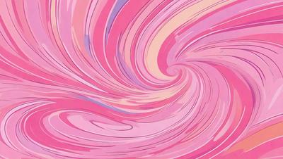 The primary subject of the image is a swirling, pink and purple pattern. The setting is a pink and purple background, which adds to the overall visual style. The image is a digital art or illustration, showcasing the artist's creativity and skill in designing the swirling pattern. The colors and mood of the image are predominantly pink and purple, creating a warm and inviting atmosphere.