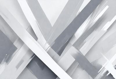 The primary subject of the image is a white, abstract art piece. The setting is a white background, which emphasizes the artwork. The visual style is a combination of digital art and illustration, creating a unique and intriguing design. The colors and mood are predominantly white, giving the artwork a clean and minimalist appearance.