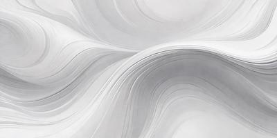 The primary subject of the image is a large, white, and gray wave. The wave is the main focus of the image, and it appears to be a digital art or illustration. The setting is a white background, which provides a clean and minimalist appearance. The visual style gives the impression of a dynamic and powerful force, while the colors and mood convey a sense of calmness and tranquility.