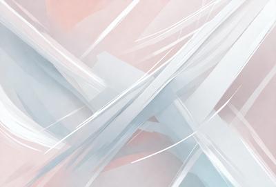 The primary subject of the image is a white, abstract design that resembles a cross. The setting is a white background, and the visual style appears to be a combination of digital art and illustration. The dominant colors are white and gray, creating a clean and minimalist atmosphere.