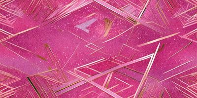 The primary subject of the image is a close-up of a pink and gold patterned surface. The setting is a pink background, and the visual style appears to be a combination of digital art and illustration. The dominant colors in the image are pink and gold, creating a warm and vibrant atmosphere.