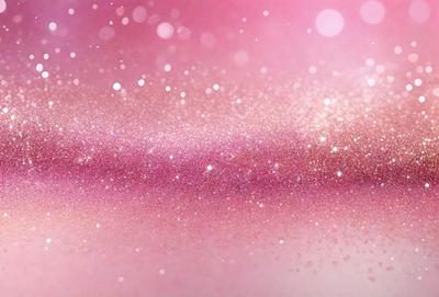 The primary subject of the image is a pink background with a glittery, sparkly texture. The setting appears to be a pink background with a glittery, sparkly texture. The visual style of the image is a photo, and the dominant colors are pink and sparkly. The overall atmosphere of the image is bright, colorful, and visually appealing.
