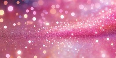 The primary subject of the image is a pink background with a purple hue. The setting is a pink and purple background, which creates a visually appealing and vibrant atmosphere. The visual style of the image is a close-up of the background, showcasing the colorful and shiny texture. The colors and mood of the image are predominantly pink and purple, giving it a warm and inviting feel.