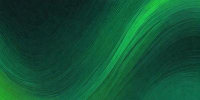 The primary subject of the image is a green, swirling, and flowing pattern. The setting is a dark background, which contrasts with the vibrant green color of the pattern. The visual style appears to be a digital art or illustration, as the pattern is intricate and detailed. The colors and mood of the image are predominantly green, creating a sense of calmness and tranquility.