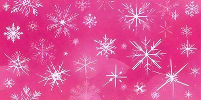 The primary subject of the image is a snowflake pattern, which is the main object, scene, or focus of the image. The setting or background is a pink surface, which adds a unique and vibrant touch to the scene. The visual style of the image is a combination of photo and digital art, creating a visually appealing and creative representation of the snowflake pattern. The colors and mood of the image are predominantly pink, which gives the scene a warm and inviting atmosphere.