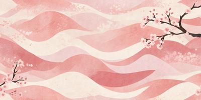 The primary subject of the image is a pink and white flowery background. The setting is a pink and white flowery background, which creates a visually appealing and calming atmosphere. The visual style of the image is a combination of digital art and illustration, giving it a unique and artistic appearance. The colors and mood of the image are predominantly pink and white, evoking a sense of tranquility and beauty.