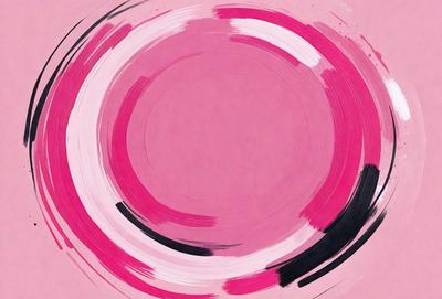 The primary subject of the image is a pink circle, which is the main object, scene, or focus of the image. The setting/background consists of a pink surface, which is the environment, backdrop, or surface visible in the image. The visual style of the image is digital art, as it is a digital painting. The colors and mood of the image are predominantly pink, creating a warm and inviting atmosphere.