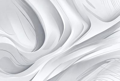 The primary subject of the image is a white paper with a pattern of swirls and waves. The paper appears to be a piece of art or a decorative item. The setting is a white background, which provides a clean and minimalist appearance. The visual style is a combination of digital art and illustration, as the paper has a textured and artistic quality. The colors and mood of the image are predominantly white, giving it a clean and serene atmosphere.