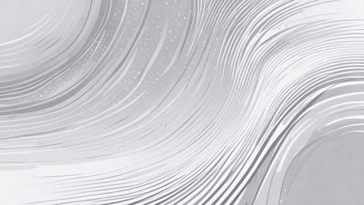 The primary subject of the image is a large, curved, and wavy surface, which appears to be a silver or metallic material. The setting is a white background, which contrasts with the silver surface. The visual style is a combination of digital art and illustration, creating a unique and artistic representation of the curved surface. The colors and mood of the image are predominantly silver and white, giving it a clean and modern appearance.