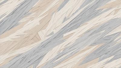 The primary subject of the image is a wooden surface with a pattern of interlocking triangles. The setting is a close-up of the wooden surface, showcasing the intricate design. The visual style is a combination of a photo and a digital art, as the wooden surface appears to be a blend of natural and artificial elements. The colors and mood of the image are predominantly neutral, with the wooden surface being the main focus.