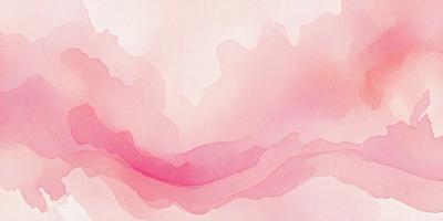 The primary subject of the image is a pink cloud, which is the main focus of the scene. The setting is a pink sky, creating a warm and inviting atmosphere. The visual style is a combination of watercolor and digital art, giving the image a unique and artistic appearance. The dominant colors are pink and purple, which contribute to the overall mood of the image.
