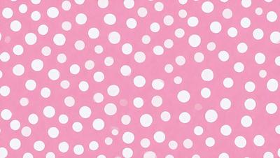 The primary subject of the image is a pattern of white dots on a pink background. The setting is a wall, and the visual style appears to be a digital art or illustration. The dominant colors are pink and white, creating a warm and inviting atmosphere.