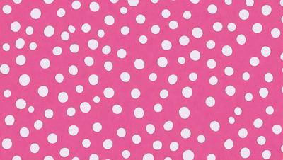 The primary subject of the image is a pattern of white dots on a pink background. The setting is a close-up of the pattern, showcasing the intricate details of the dots. The visual style is a combination of a photo and a digital art, as the dots are arranged in a way that resembles a painting. The colors and mood of the image are predominantly pink and white, creating a warm and inviting atmosphere.