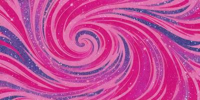 The primary subject of the image is a spiral pattern, which is the main object, scene, or focus of the image. The spiral pattern is set against a pink background, creating a visually striking contrast. The spiral pattern is depicted in a digital art style, giving it a modern and dynamic appearance. The overall atmosphere of the image is vibrant and eye-catching, with the pink color evoking a sense of warmth and energy.