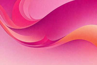 The primary subject of the image is a pink and purple abstract artwork. The setting is a pink background, and the visual style is a digital artwork. The dominant colors are pink and purple, creating a warm and vibrant atmosphere.