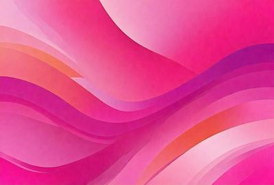 The primary subject of the image is a pink and purple abstract artwork. The setting is a pink background, and the visual style is a digital art or illustration. The dominant colors are pink and purple, creating a warm and vibrant atmosphere.