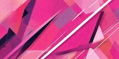 The primary subject of the image is a pink and white geometric pattern. The setting is a pink background, which adds a vibrant and lively atmosphere to the scene. The visual style is a combination of digital art and illustration, creating a unique and eye-catching design. The dominant colors are pink and white, which evoke a sense of warmth and freshness.