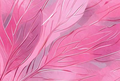 The primary subject of the image is a close-up of a pink leaf. The setting is a pink background, which adds to the overall mood of the image. The visual style is a combination of a photo and a drawing, creating a unique and artistic representation of the pink leaf. The colors and mood of the image are predominantly pink, giving it a warm and inviting atmosphere.