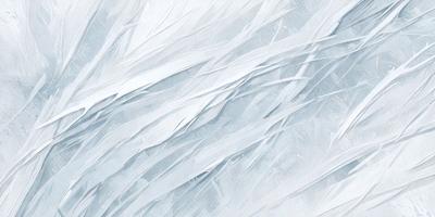 The primary subject of the image is a white, feathery texture that resembles a bird's wing. The setting is a blue background, which contrasts with the white feathery texture. The visual style is a combination of a photo and digital art, creating a unique and artistic representation of the feathery texture. The colors and mood of the image are predominantly white and blue, giving it a calm and serene atmosphere.