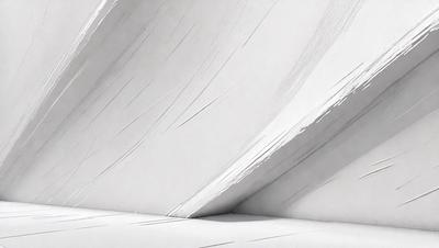 The primary subject of the image is a large, white, textured surface. The setting appears to be a white room with a wall that has a large, white, textured surface. The visual style of the image is a combination of a photo and digital art, creating a unique and interesting appearance. The colors and mood of the image are predominantly white, giving it a clean and minimalist feel.