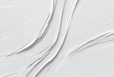 The primary subject of the image is a white, curved line that appears to be a part of a painting or drawing. The setting is a white background, which provides a clean and minimalistic environment for the artwork. The visual style is a combination of digital art and illustration, as the line is smooth and well-defined. The colors and mood of the image are predominantly white, giving it a clean and serene atmosphere.