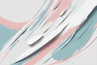 The primary subject of the image is a painting or drawing of a boat, which is the main focus of the scene. The setting is a colorful background, possibly a painting or a collage of different colored papers. The visual style appears to be a combination of digital art and illustration, as the boat is depicted in a creative and artistic manner. The colors and mood of the image are vibrant and lively, with a mix of pink, blue, and white colors that create a sense of movement and energy