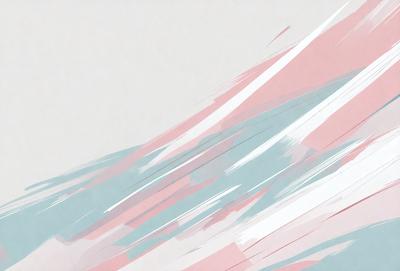 The primary subject of the image is a colorful, abstract painting featuring a mix of pink, blue, and white colors. The painting is displayed on a white wall, creating a striking contrast between the artwork and the background. The visual style of the painting appears to be a combination of digital art and illustration, giving it a unique and creative appearance. The overall atmosphere of the painting is vibrant and lively, with the colors and patterns creating a sense of energy and movement.
