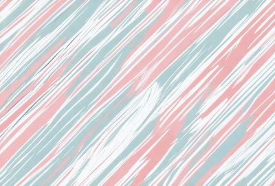 The primary subject of the image is a patterned wallpaper with a blue and pink color scheme. The setting is a room with a blue and pink color scheme, and the visual style is a digital art or illustration. The dominant colors and overall atmosphere are a mix of blue and pink, creating a vibrant and lively environment.