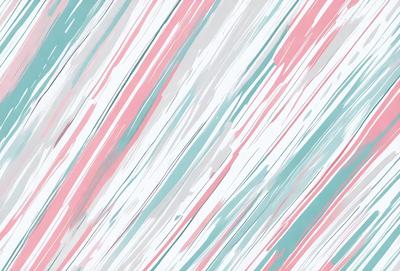 The primary subject of the image is a colorful striped pattern, which is displayed on a white background. The setting appears to be a painting or a digital artwork, as the colors and patterns are vibrant and visually appealing. The visual style suggests that the image is a creative and artistic representation of the striped pattern. The dominant colors in the image are pink, blue, and white, creating a lively and energetic atmosphere.