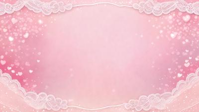 The primary subject of the image is a pink background with a white frame. The setting is a blank canvas, and the visual style is a combination of a photo and digital art. The colors are predominantly pink and white, creating a warm and inviting atmosphere.