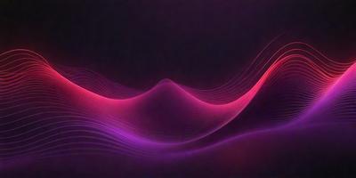 The primary subject of the image is a purple wave, which is the main focus of the scene. The wave is set against a dark background, creating a dramatic and moody atmosphere. The visual style of the image is a combination of photo and digital art, as it appears to be a manipulated photograph. The dominant colors in the image are purple and black, which contribute to the overall mood and aesthetic of the scene.