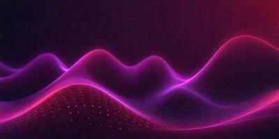 The primary subject of the image is a purple wave, which is the main object, scene, or focus of the image. The setting or background is a dark purple surface, which adds to the overall atmosphere. The visual style of the image is a digital art or illustration, as it is a computer-generated or digitally created piece. The dominant colors and overall mood of the image are purple and pink, creating a sense of calmness and tranquility.