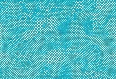 The primary subject of the image is a blue background with a pattern of white dots. The setting appears to be a blue sky, and the visual style is a patterned background. The colors and mood of the image are predominantly blue and white, creating a calm and serene atmosphere.