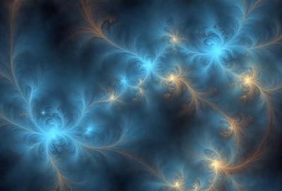 The primary subject of the image is a blue and yellow swirling pattern, which appears to be a digital art or illustration. The setting is a dark blue background, creating a contrasting effect with the swirling pattern. The visual style suggests that the image is a creative and artistic representation of a swirling motion. The dominant colors are blue and yellow, giving the image a vibrant and lively atmosphere.