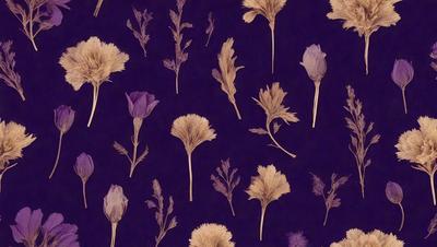 The primary subject of the image is a pattern of flowers, which are depicted in various colors and sizes. The setting is a blue background, which provides a contrasting and visually appealing backdrop for the flowers. The visual style of the image is a combination of digital art and illustration, creating a unique and artistic representation of the flowers. The colors and mood of the image are vibrant and lively, with the flowers being the main focus and source of visual interest.