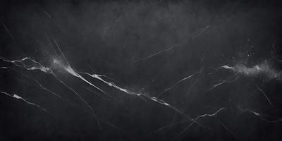 The primary subject of the image is a black and white photo of a wall with a cracked and peeling paint surface. The setting is a dark room, and the visual style is a close-up of the wall. The colors and mood of the image are dark and moody, with the black and white color scheme adding to the atmosphere.