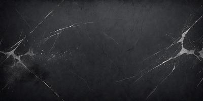 The primary subject of the image is a black wall with a pattern of white streaks. The setting is a room with a black background, and the visual style appears to be a photo. The dominant colors are black and white, creating a moody atmosphere.