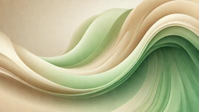 The primary subject of the image is a large, colorful wave. The wave is depicted in a digital art style, with a combination of green and white colors. The setting is a beach, and the background features a sky. The visual style of the image is a mix of digital art and illustration, creating a dynamic and vibrant scene.