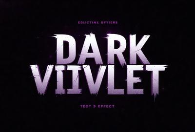 Dark Viviette: [The main object, scene, or focus of the image is a purple and black text design.]

Setting/background: [The environment, backdrop, or surface visible in the image is a dark background.]

Visual style: [The image is a digital art or illustration.]

Colors and mood: [The dominant colors are purple and black, creating a moody and dramatic atmosphere.]