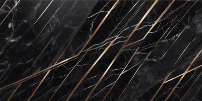 The primary subject of the image is a marble wall with a gold pattern. The setting is a room with a black background. The visual style is a close-up of the marble wall, showcasing the intricate gold pattern. The colors and mood of the image are elegant and sophisticated, with the gold pattern adding a touch of luxury and sophistication to the marble wall.