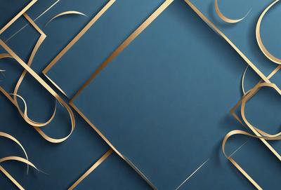 The primary subject of the image is a blue background with gold accents. The setting is a blue wall with gold decorations, creating a visually appealing and elegant atmosphere. The visual style is a combination of digital art and illustration, with the gold accents adding a touch of sophistication. The colors and mood of the image are predominantly blue and gold, evoking a sense of luxury and refinement.