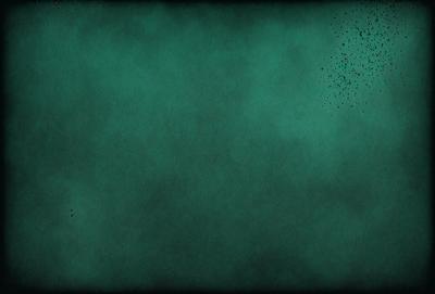 The primary subject of the image is a green background with a few blue specks. The setting is a dark, moody environment. The visual style is a digital art or illustration, with a focus on the color palette and the overall atmosphere. The colors and mood are predominantly dark and mysterious, with the green and blue tones creating a sense of depth and intrigue.