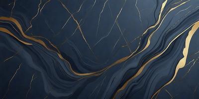 The primary subject of the image is a blue and gold marble wall. The setting is a room with a blue background, and the visual style is a close-up of the marble wall. The colors and mood of the image are predominantly blue and gold, creating a luxurious and elegant atmosphere.