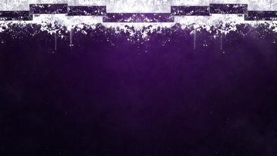 The primary subject of the image is a purple background with a pattern of white and purple splashes. The setting is a dark room, and the visual style appears to be a digital art or illustration. The dominant colors are purple and white, creating a moody and artistic atmosphere.